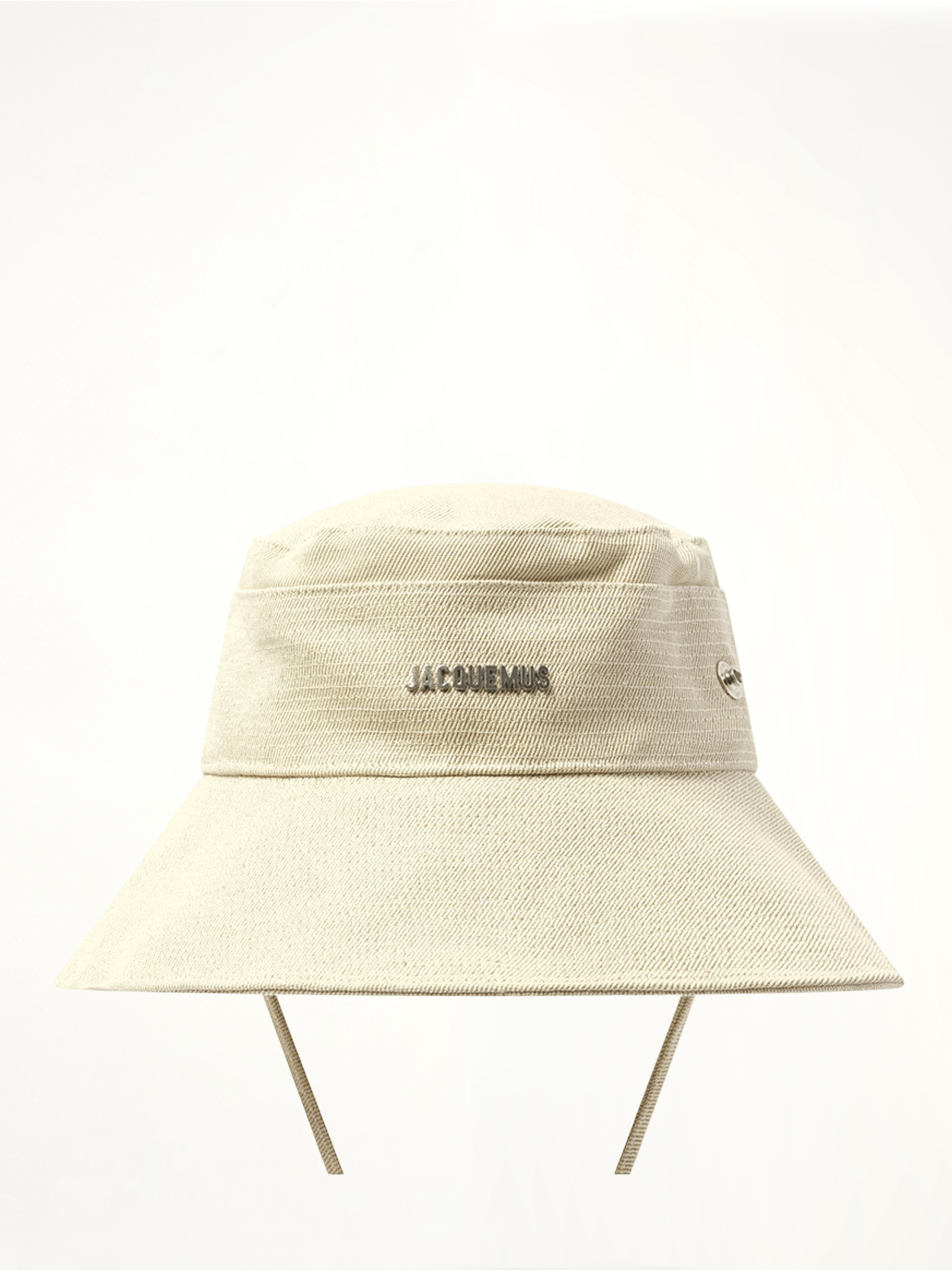 Le Bob Denim Bucket Hat in Off White