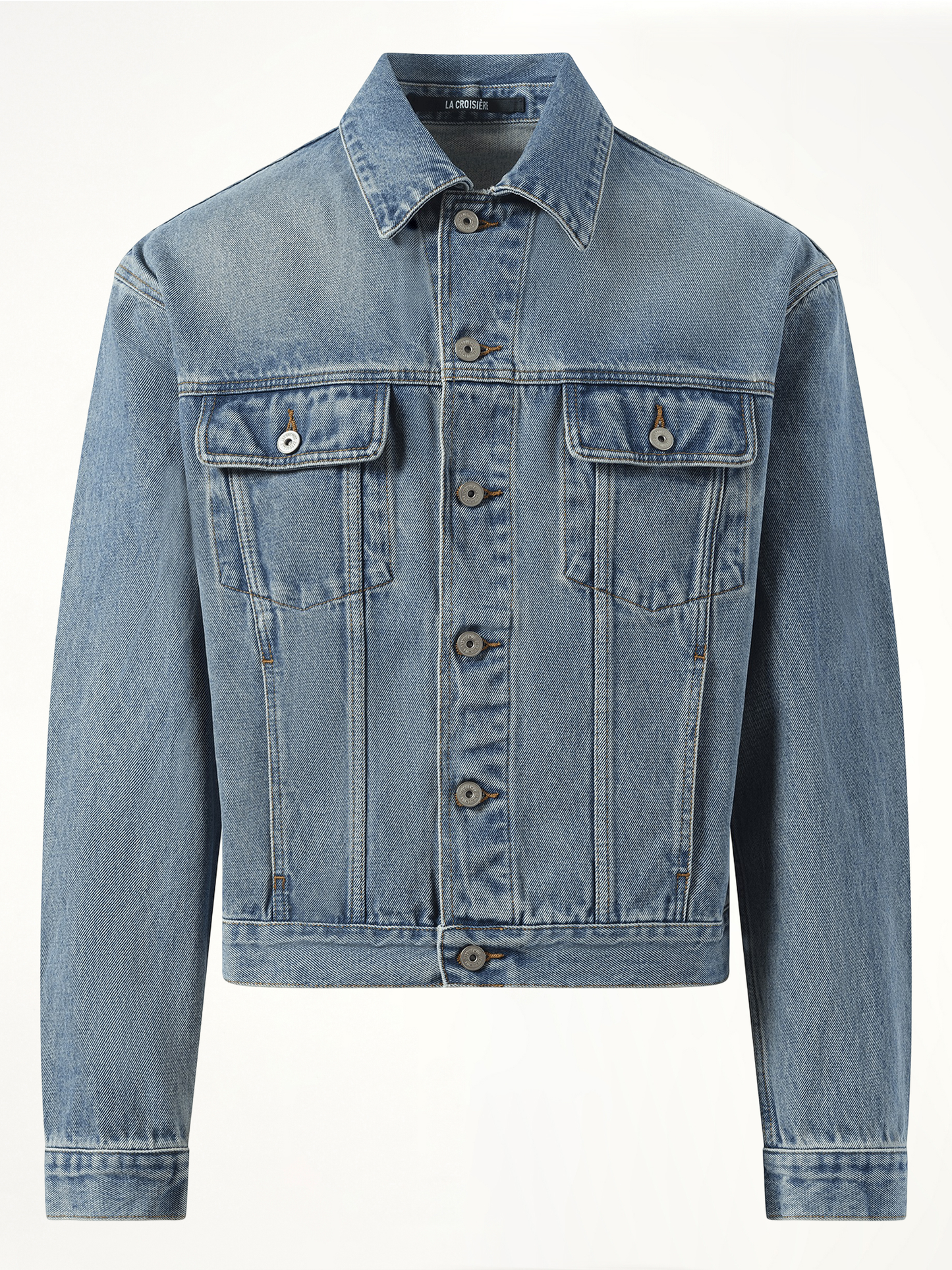 La Veste Denim in Blue/Tabac