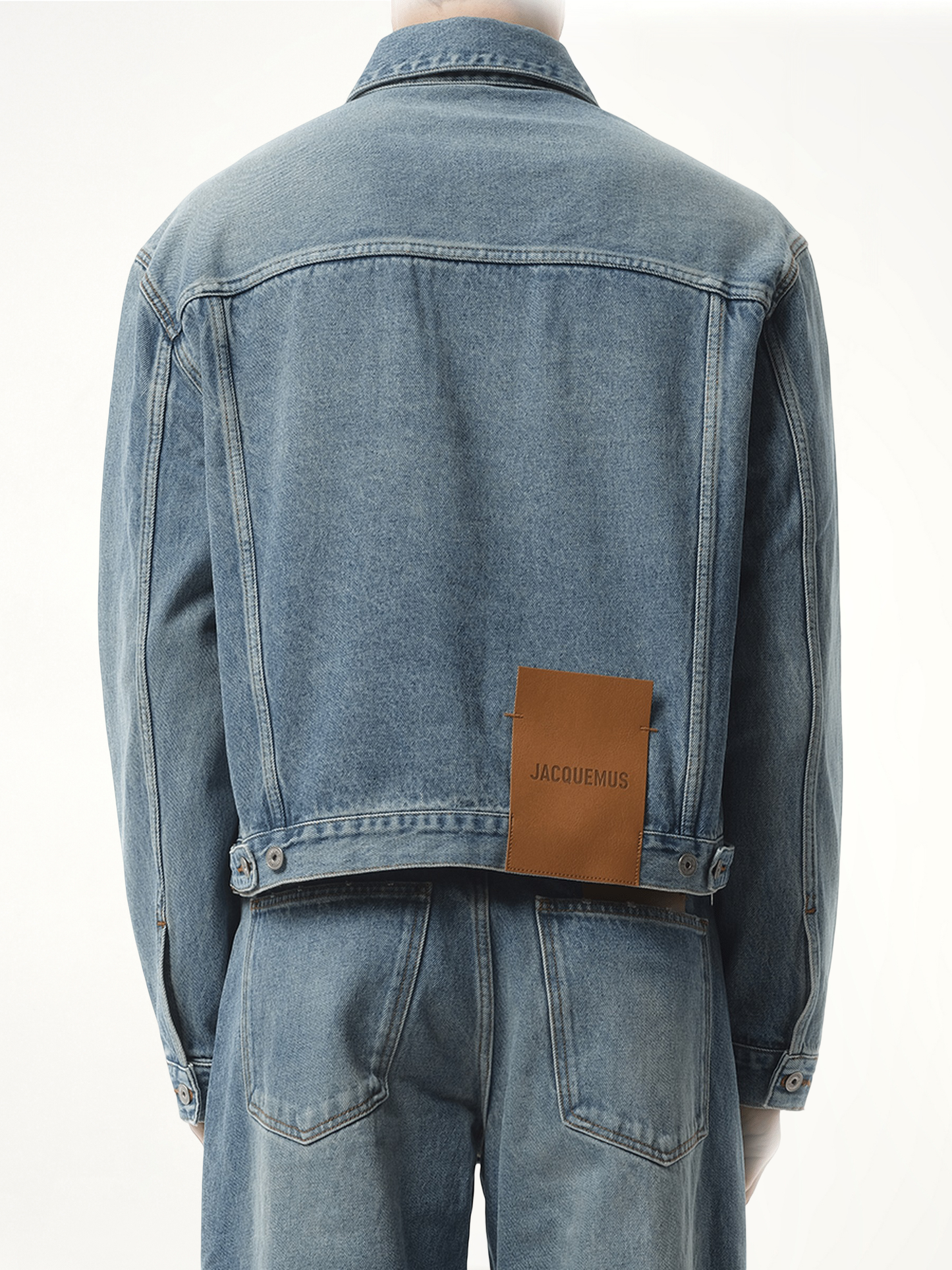 La Veste Denim in Blue/Tabac