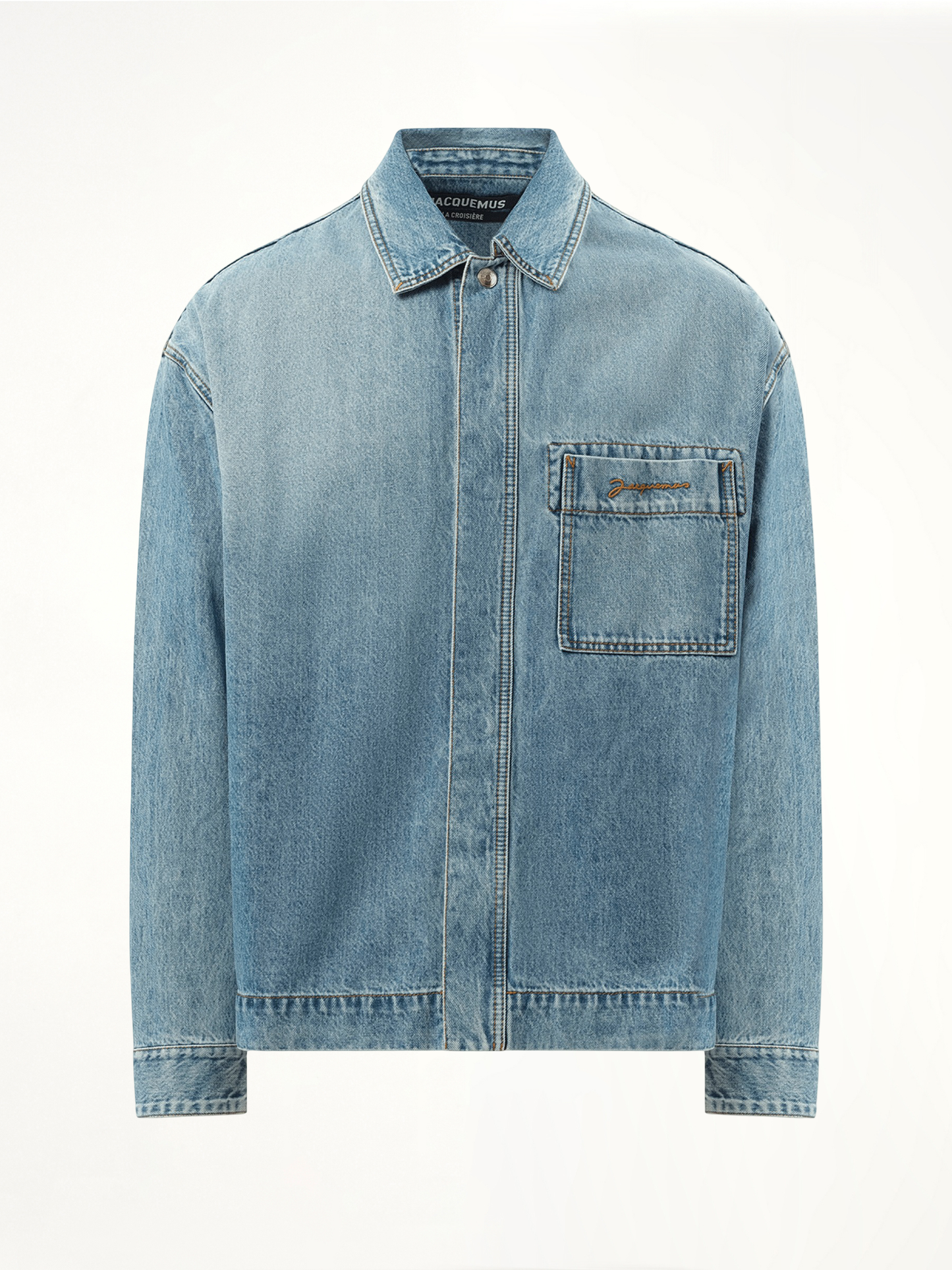 La Chemise Denim in Blue/Tabac