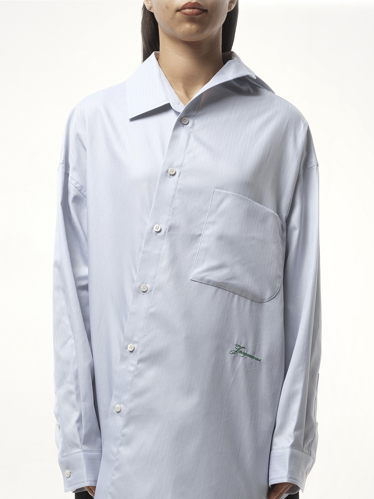La Chemise Cuadro in Light Grey