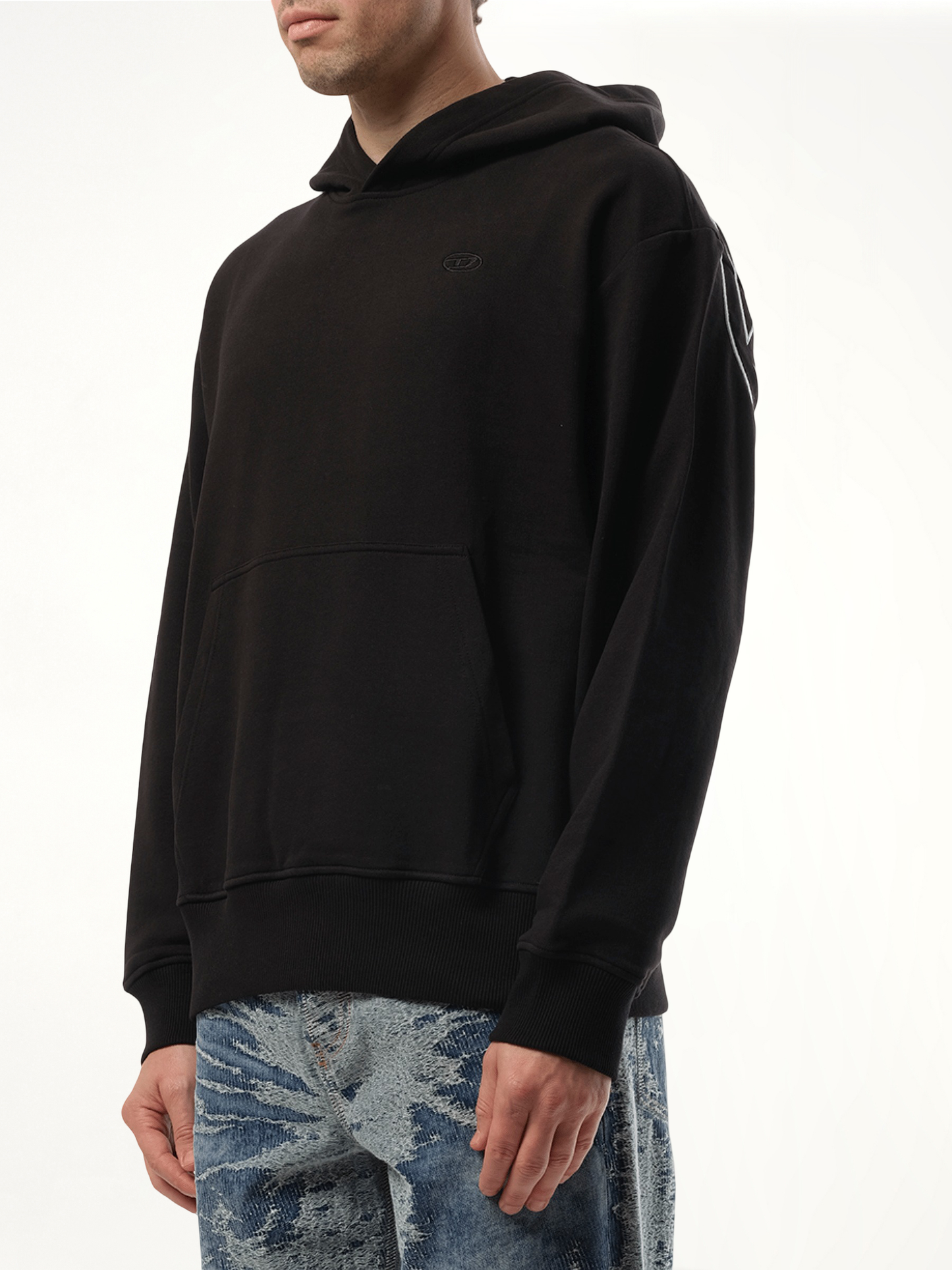 S-Macs Oval D Hoodie in Black