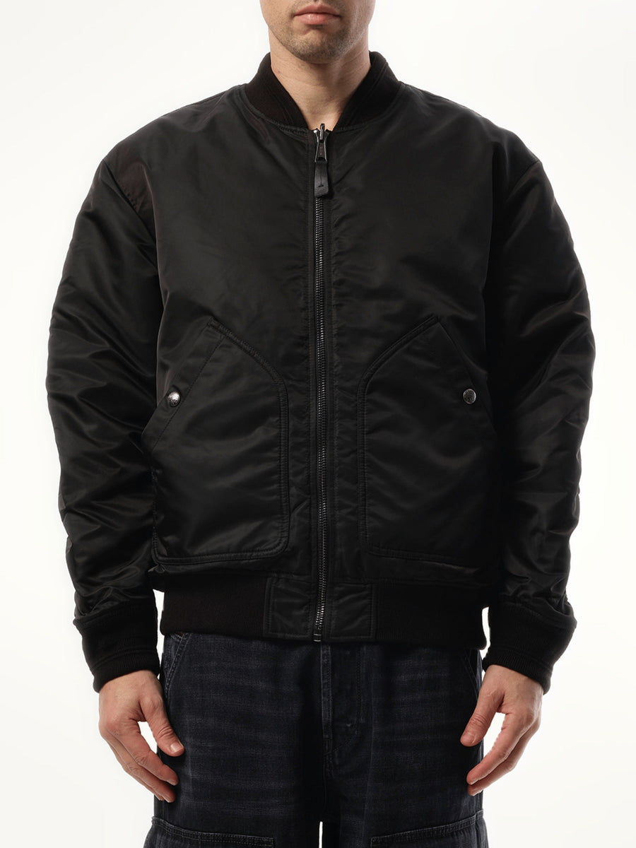Diesel J-Held Bomber Jacket in Black