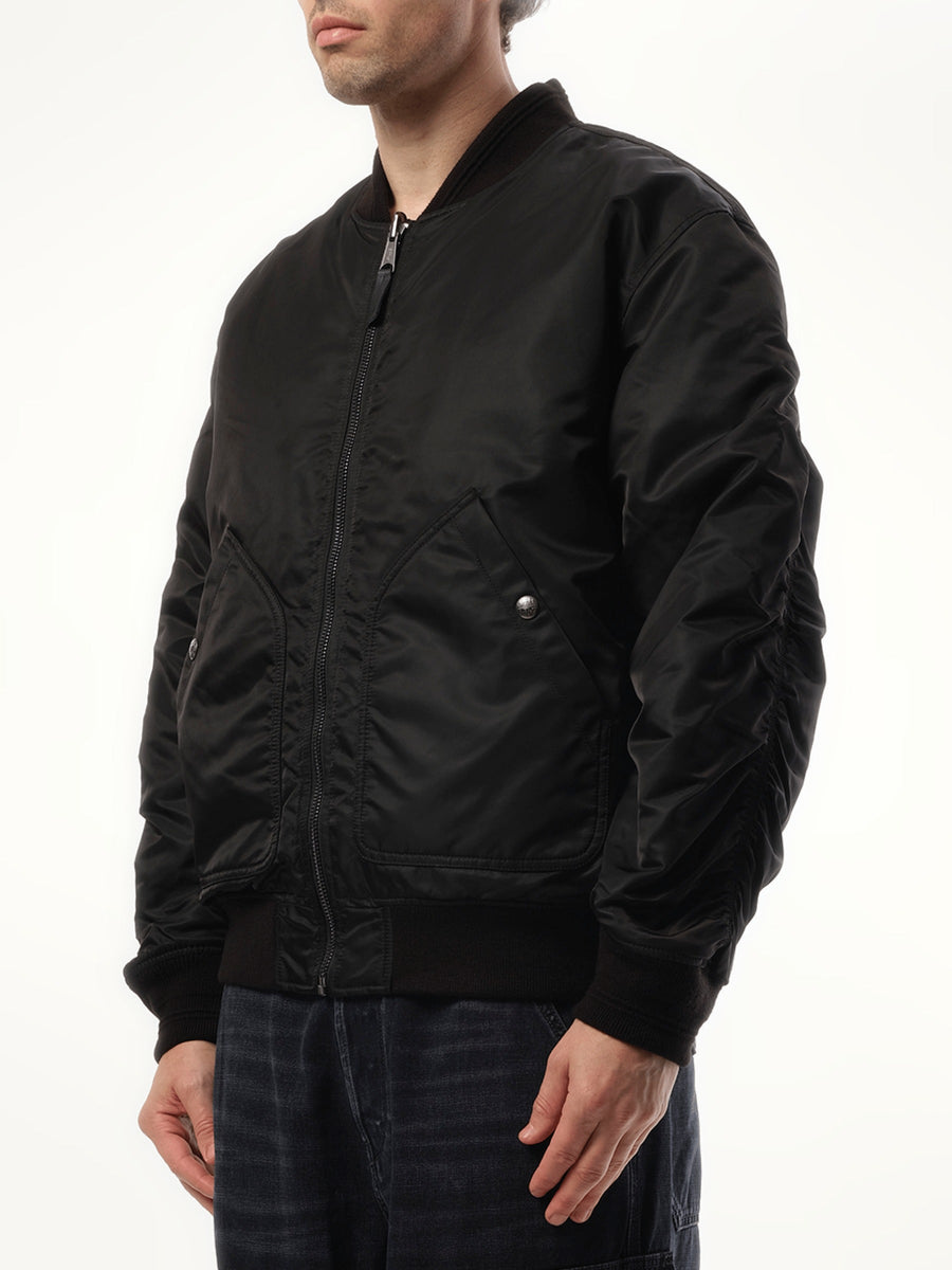 Diesel J-Held Bomber Jacket in Black