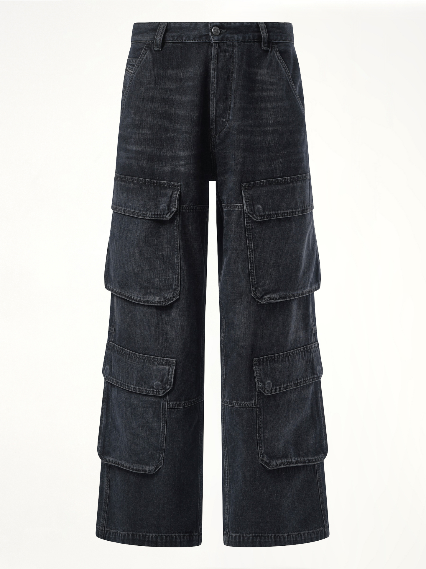D-Touch Cargo Pants in Washed Black