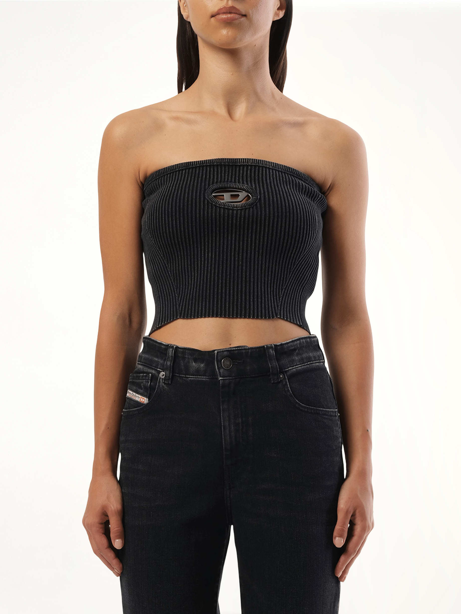 M-Clarksvillex Cropped Top in Black