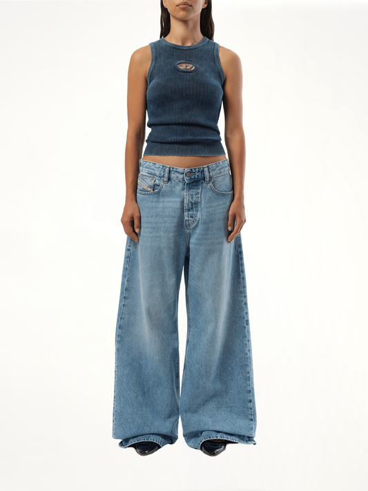 M-Anchor Sleeveless Top in Blue