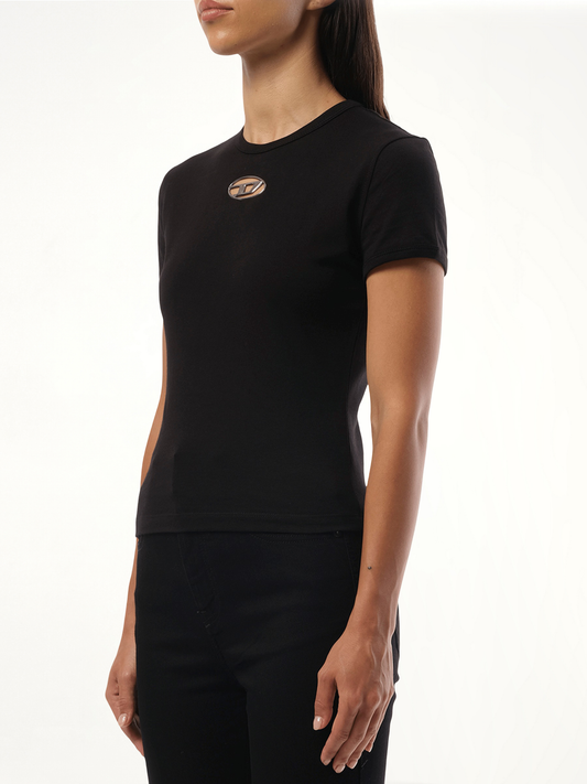 T-Uncutie D Logo T-Shirt in Black