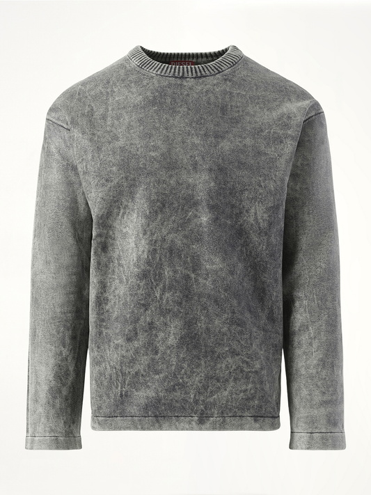 Marble Effect Sweater in Grey