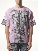 Bandana Print T-Shirt in Black/White