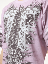 Bandana Print T-Shirt in Black/White