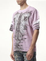 Bandana Print T-Shirt in Black/White
