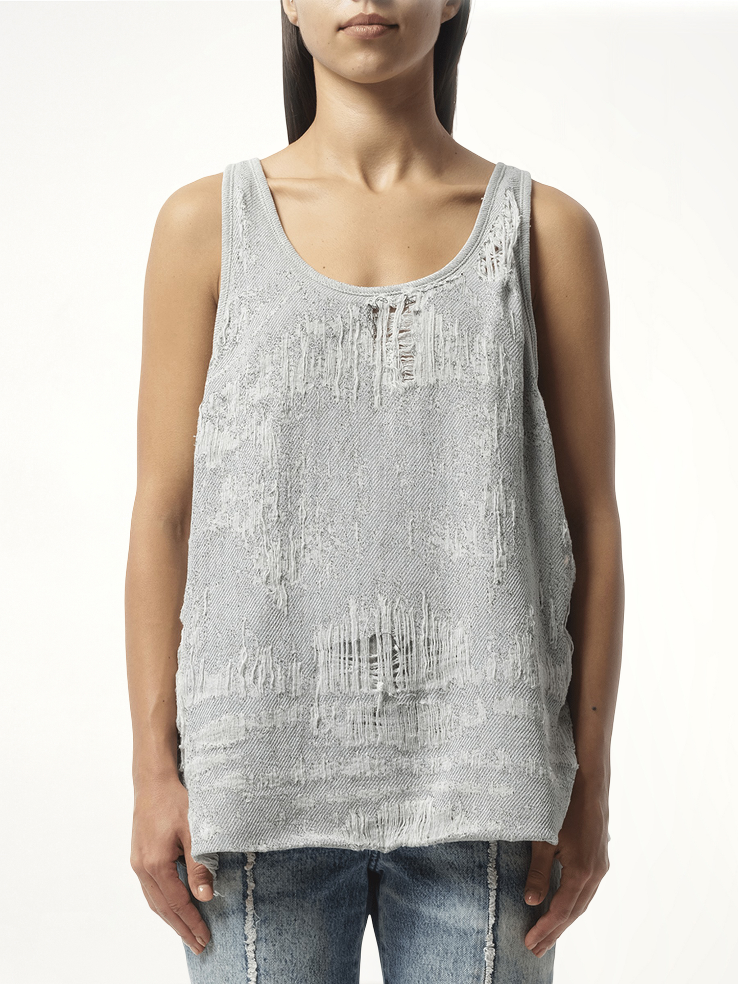 DE-Dalby Distressed Top in Blue