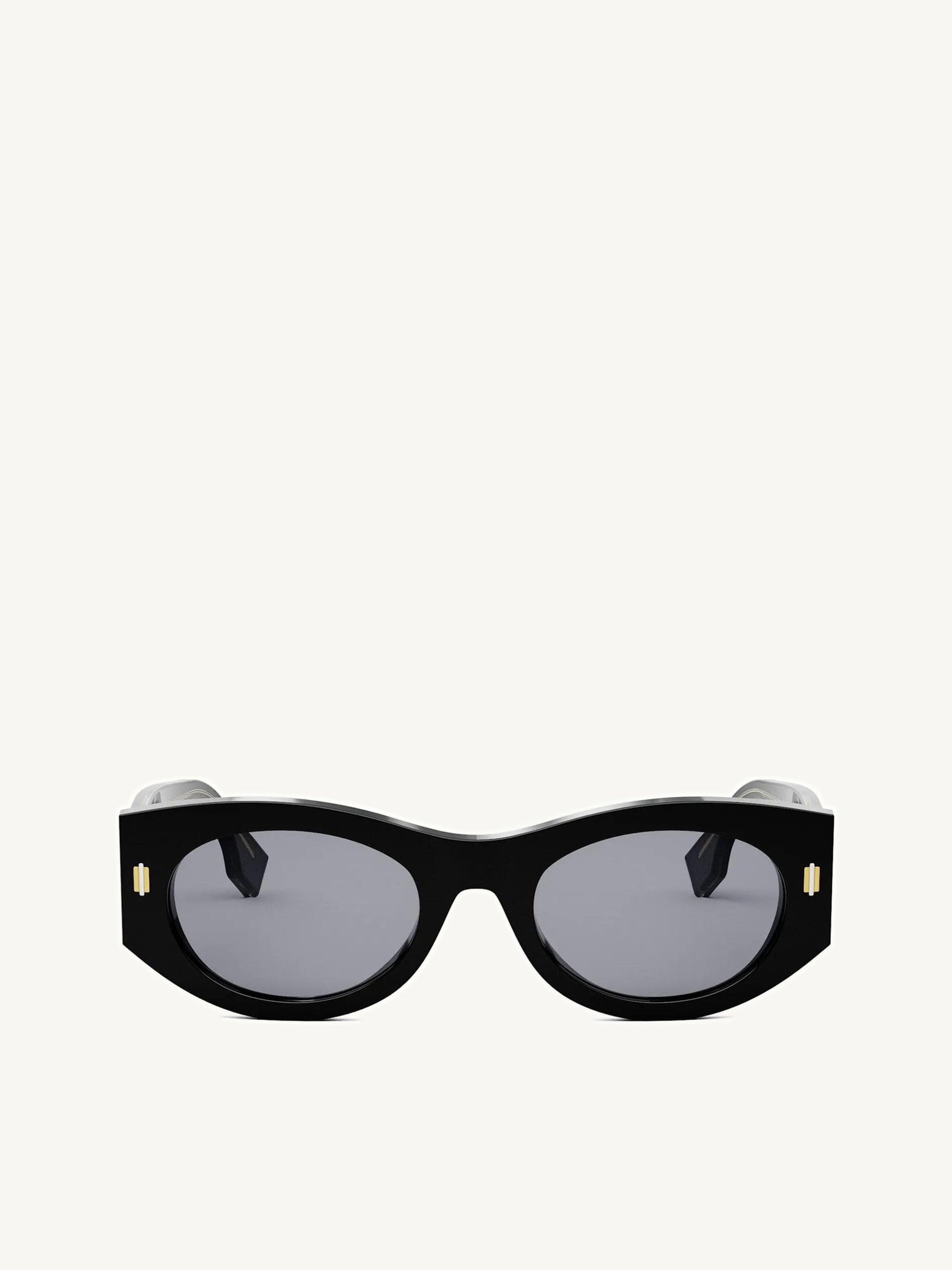 Fendi FE40125F 5301V Acetate Sunglasses in Black/Gold