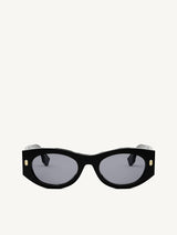 Fendi FE40125F 5301V Acetate Sunglasses in Black/Gold