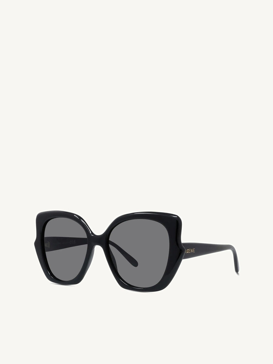 Loewe LW40133F 5501A Acetate Sunglasses in Black/Gold
