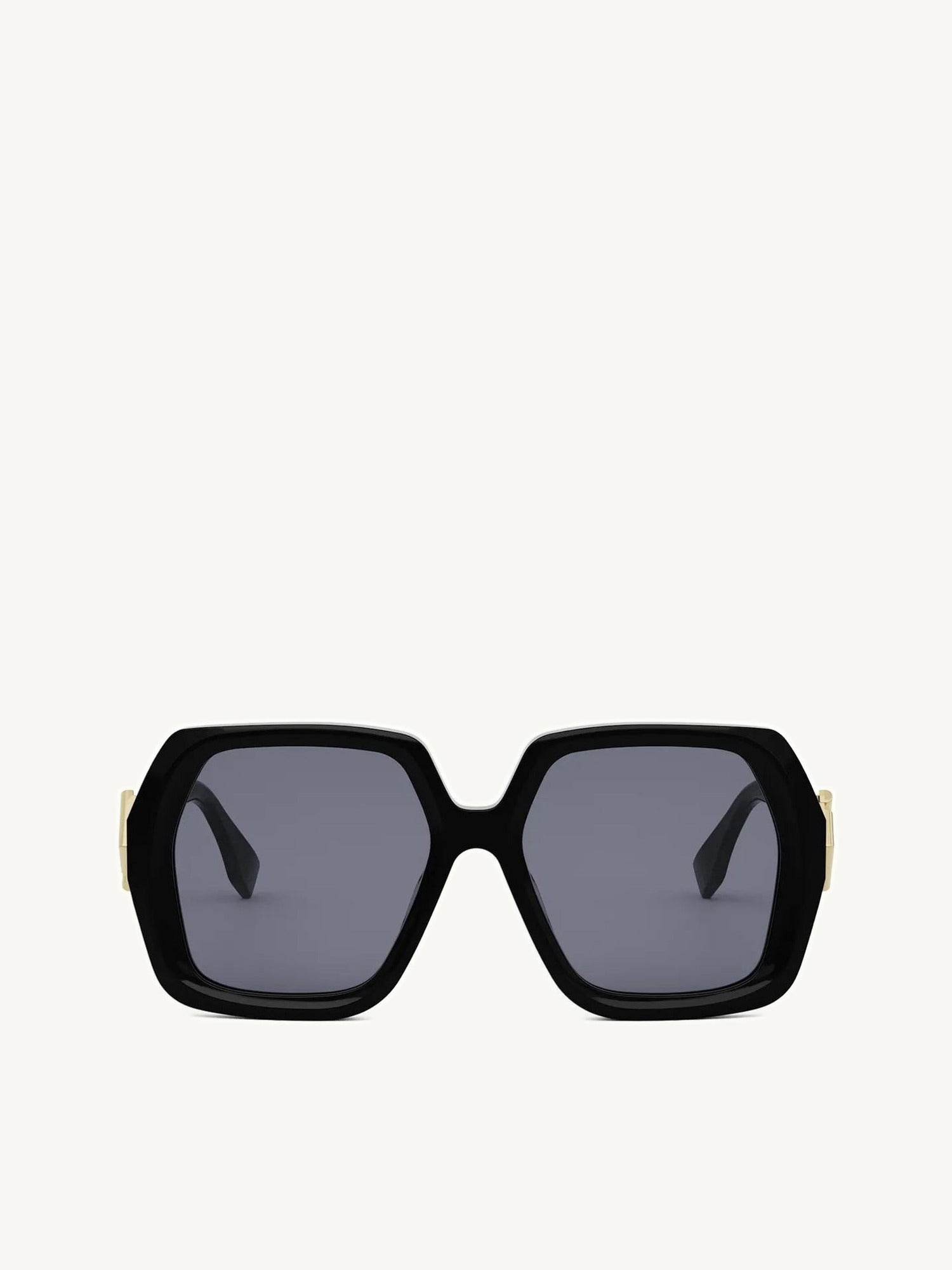 Fendi FE40139F 5401V Acetate Sunglasess in Black/Gold