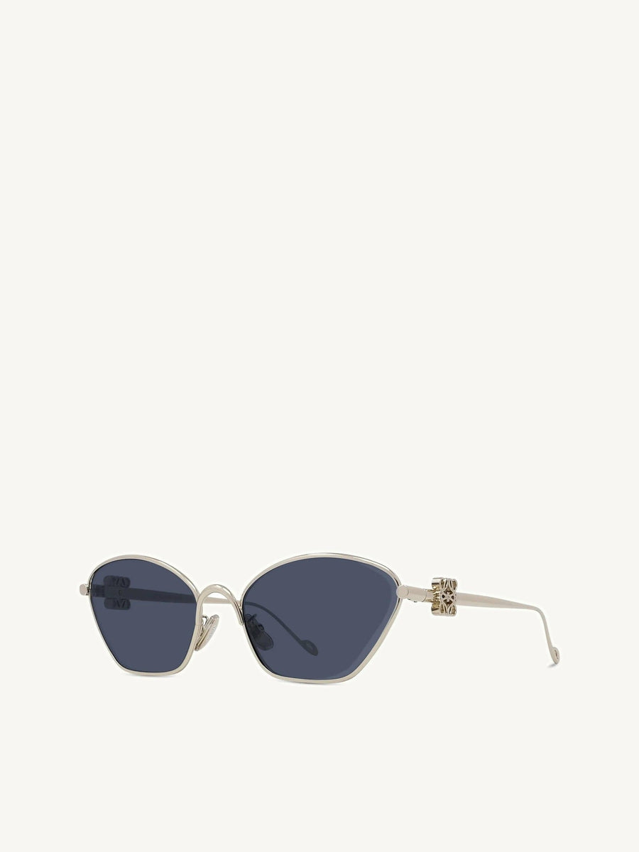 Loewe LW40115U 5732V Metal Sunglasses in Gold/Blue