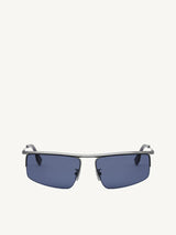 Fendi FE40141U 6012V Metal Sunglasess in Grey/Blue
