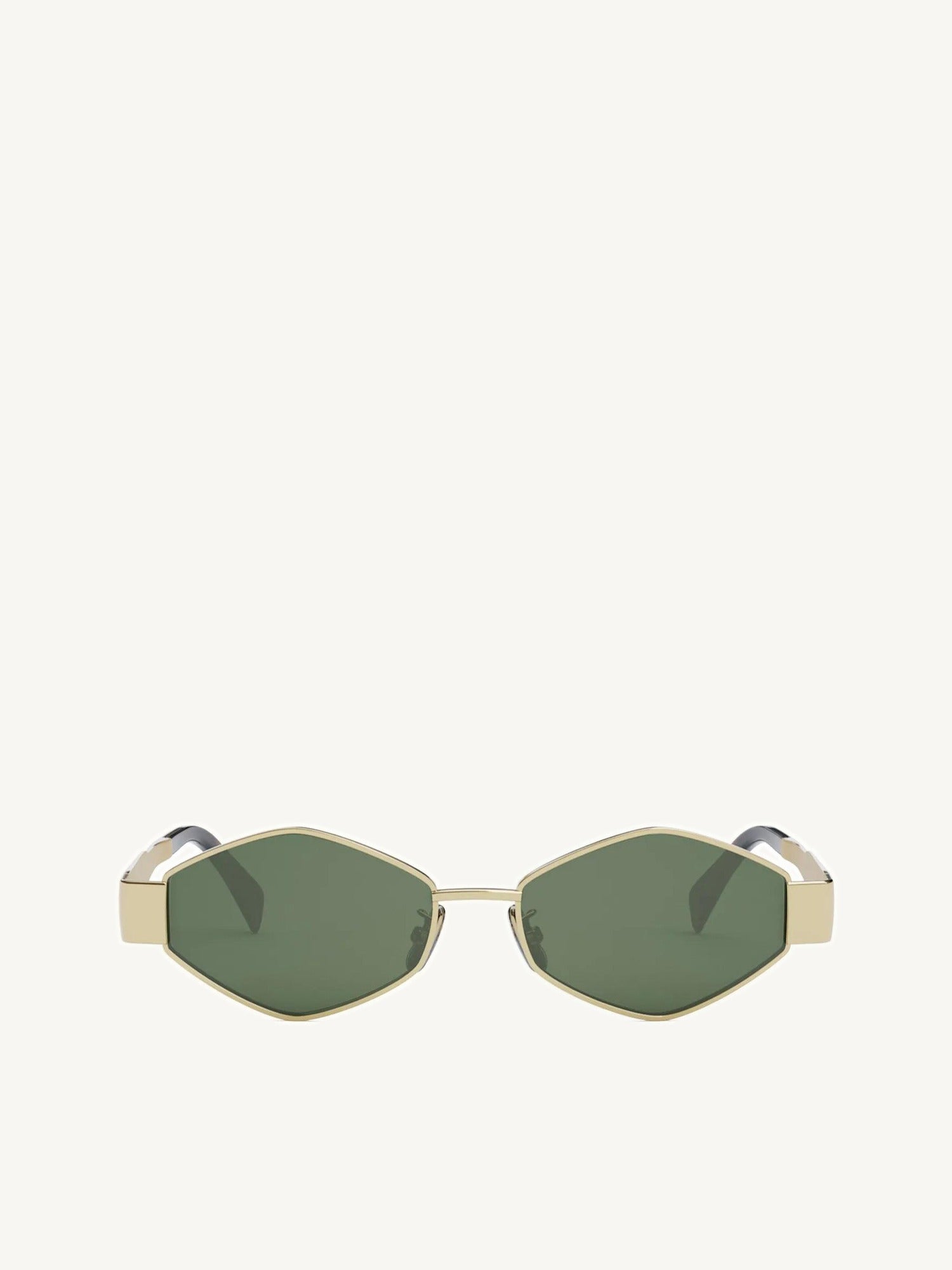 Celine CL40254U 5430N Metal Sunglasses in Gold/Green
