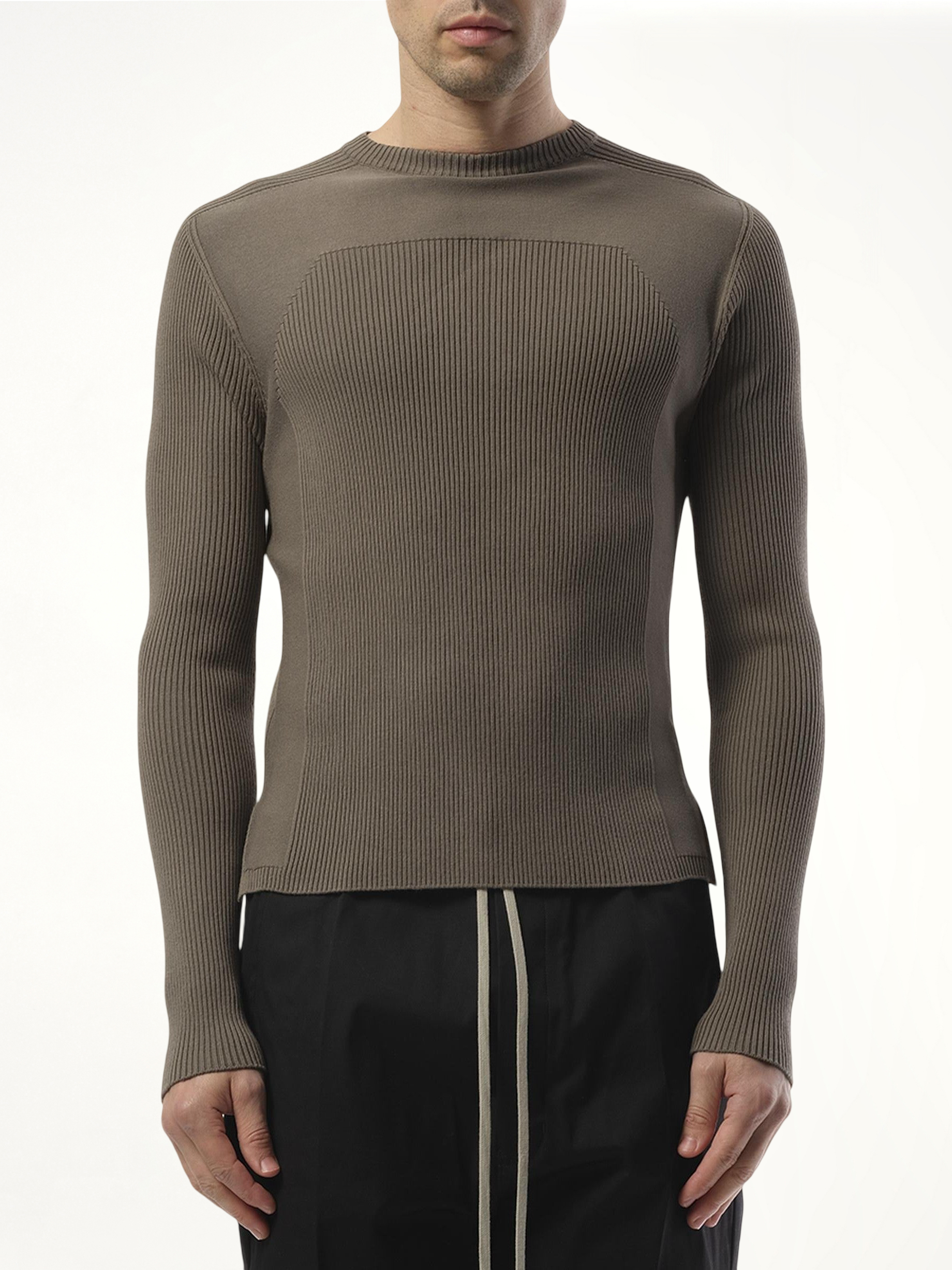 Ribbed Geo Sweater in Dust