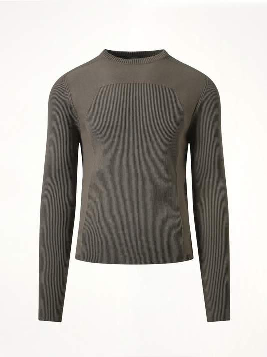 Ribbed Geo Sweater in Dust