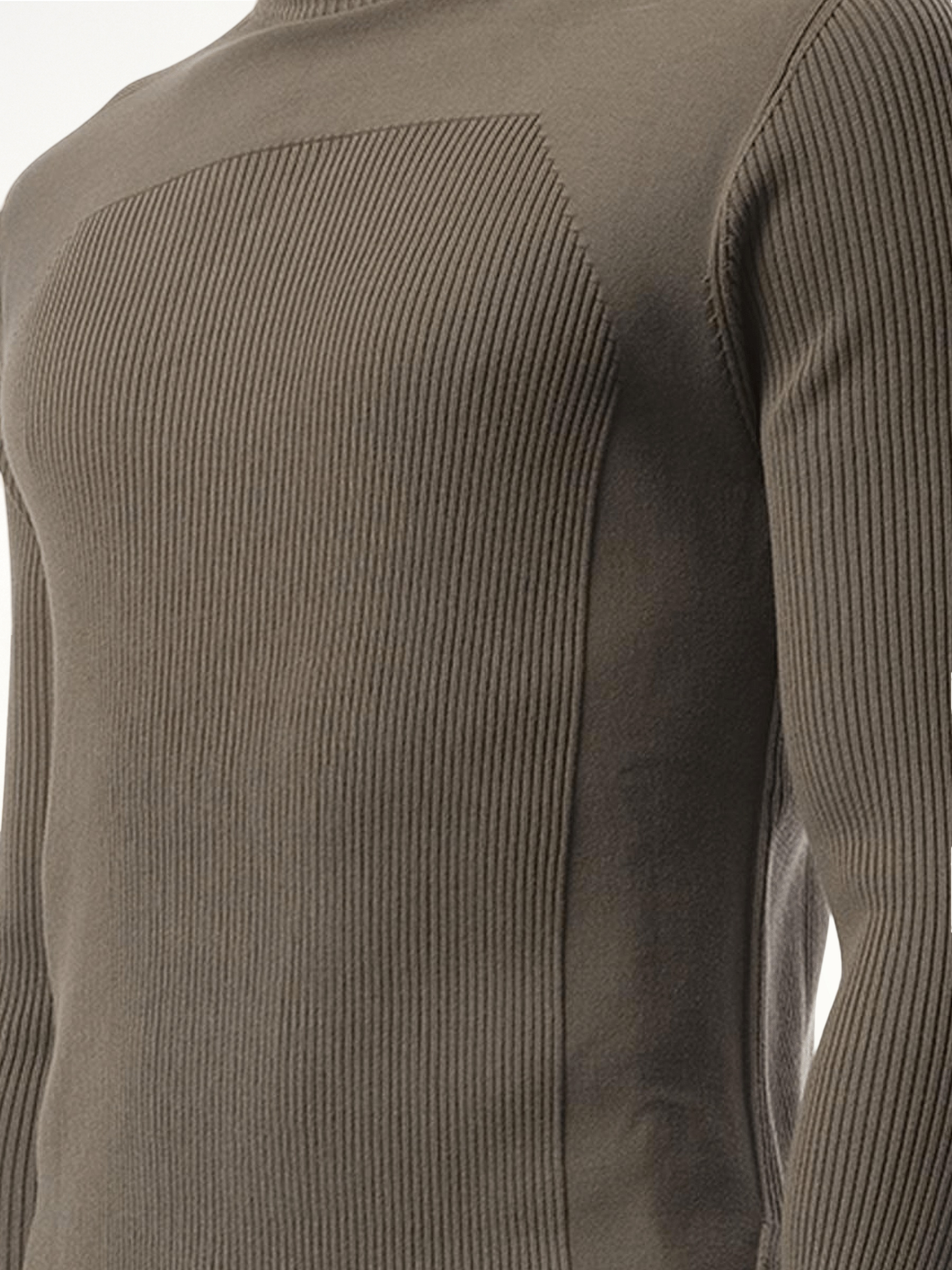 Ribbed Geo Sweater in Dust