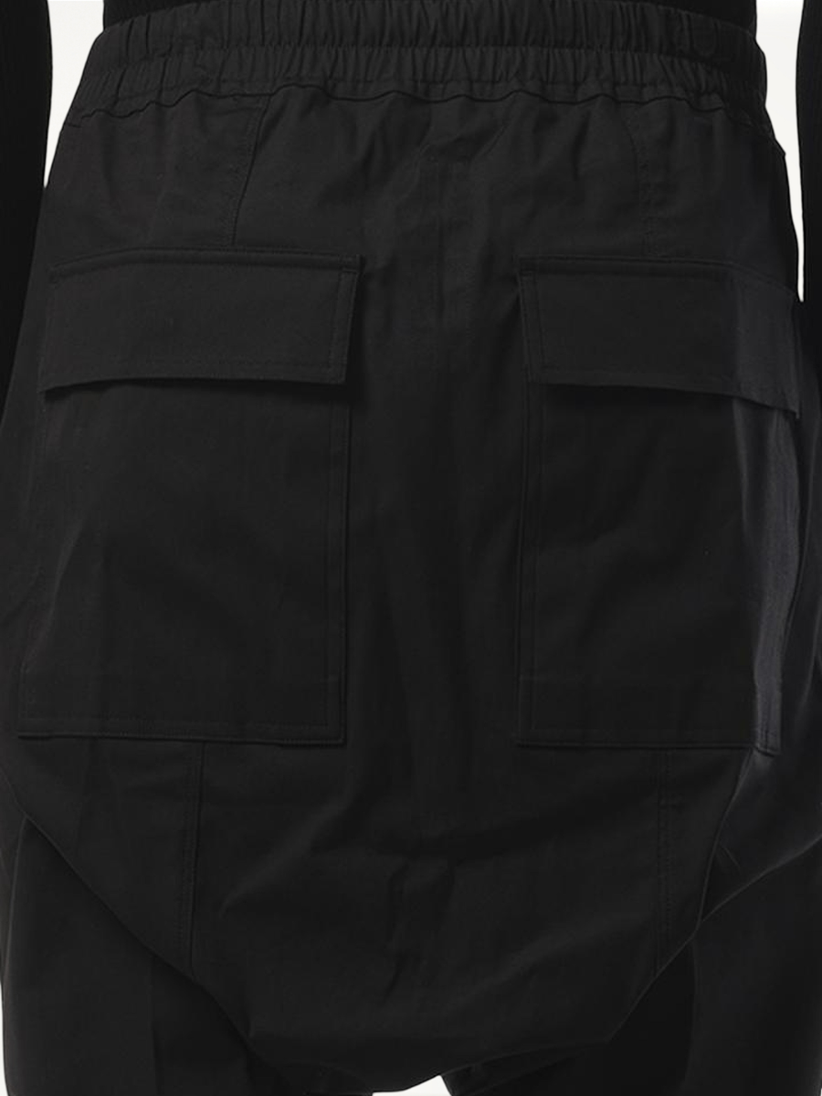 Drawstring Long Pants in Black