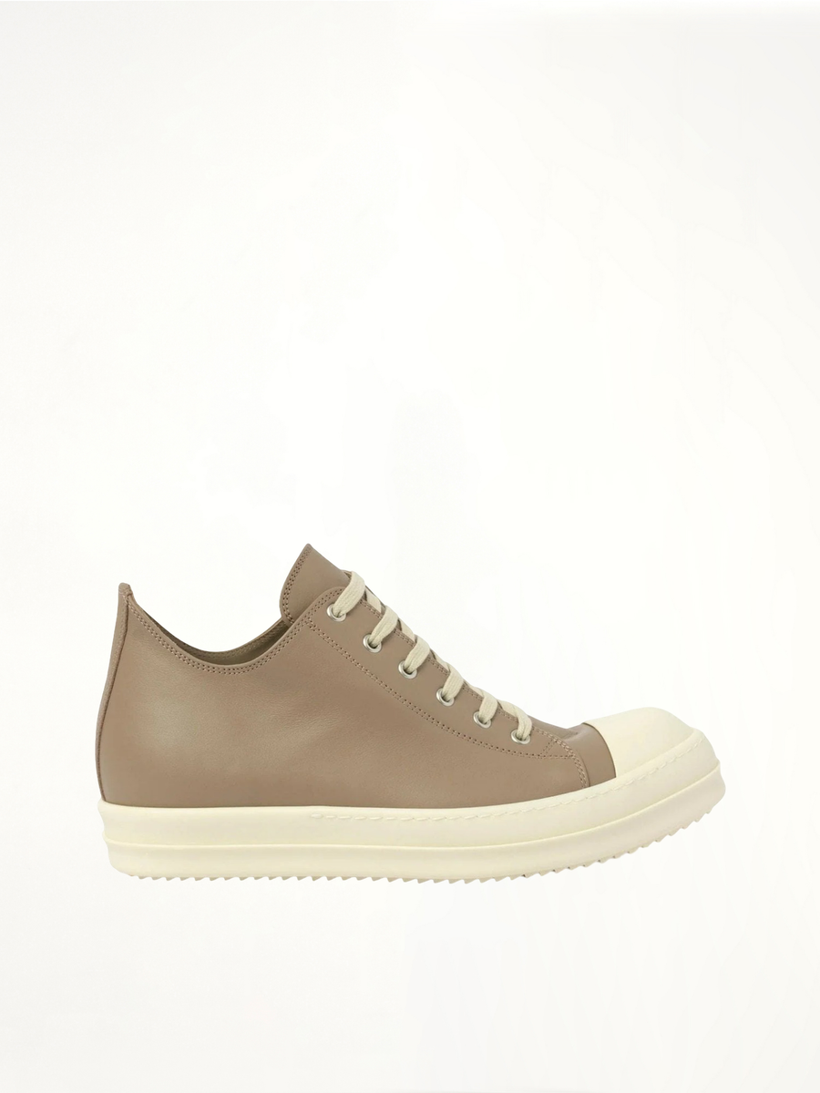 Low Sneaks in Flesh/Milk/Milk Side View | RICK OWENS
