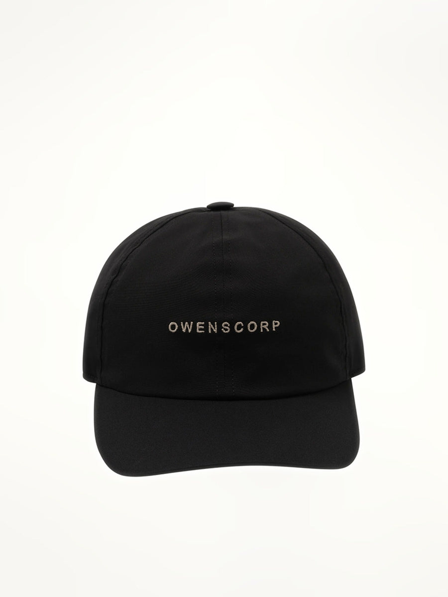 Rick Owens Owenscorp Baseball Cap in Black