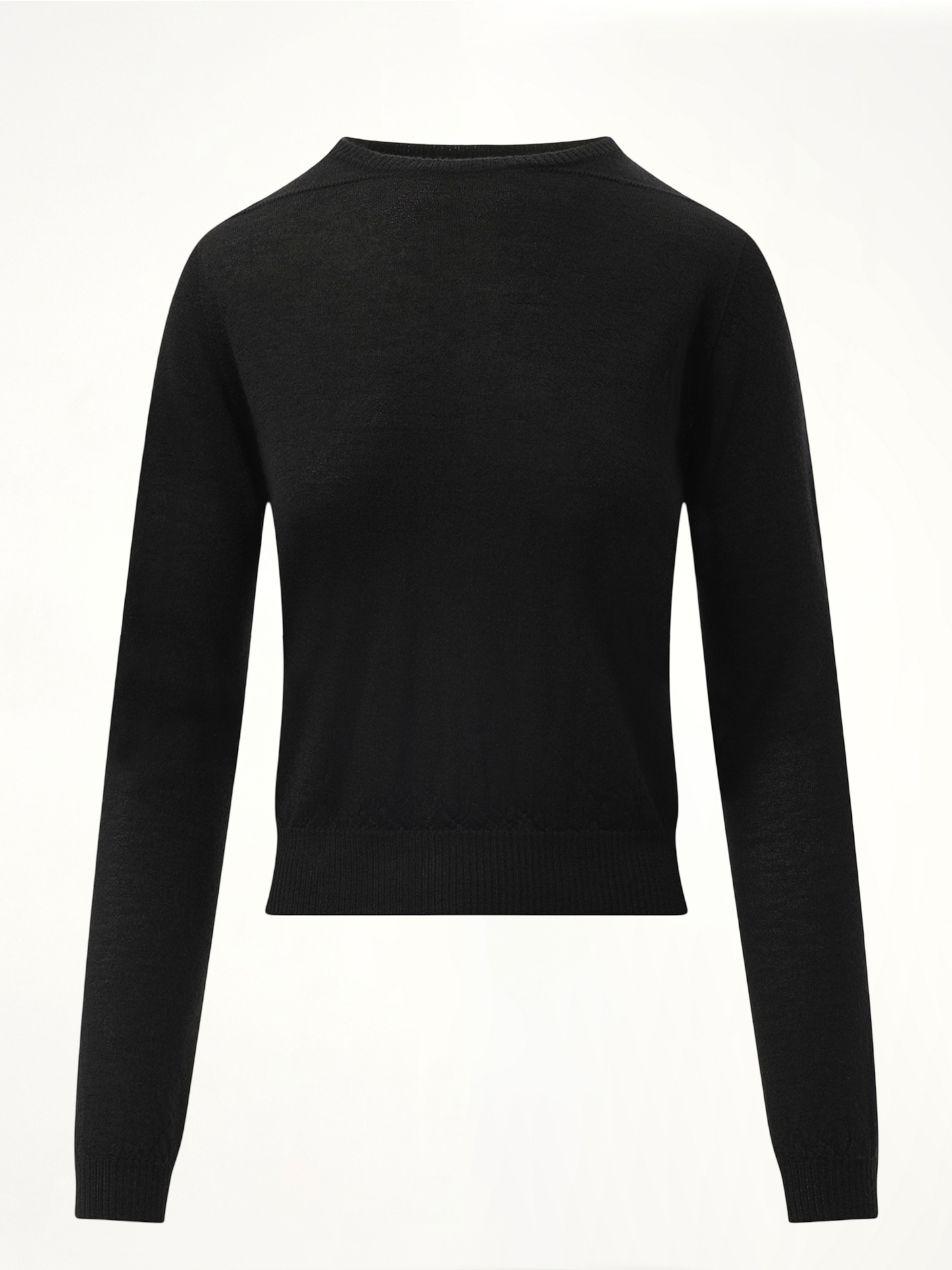 Cashmere Biker Level Sweater in Black
