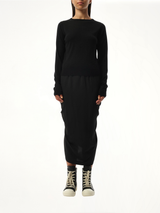 Cashmere Biker Level Sweater in Black