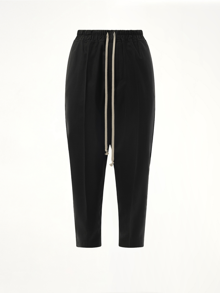 Drawstring Astaires Cropped Pants in Black