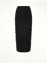 Cocoon Crepe Shrimp Skirt in Black