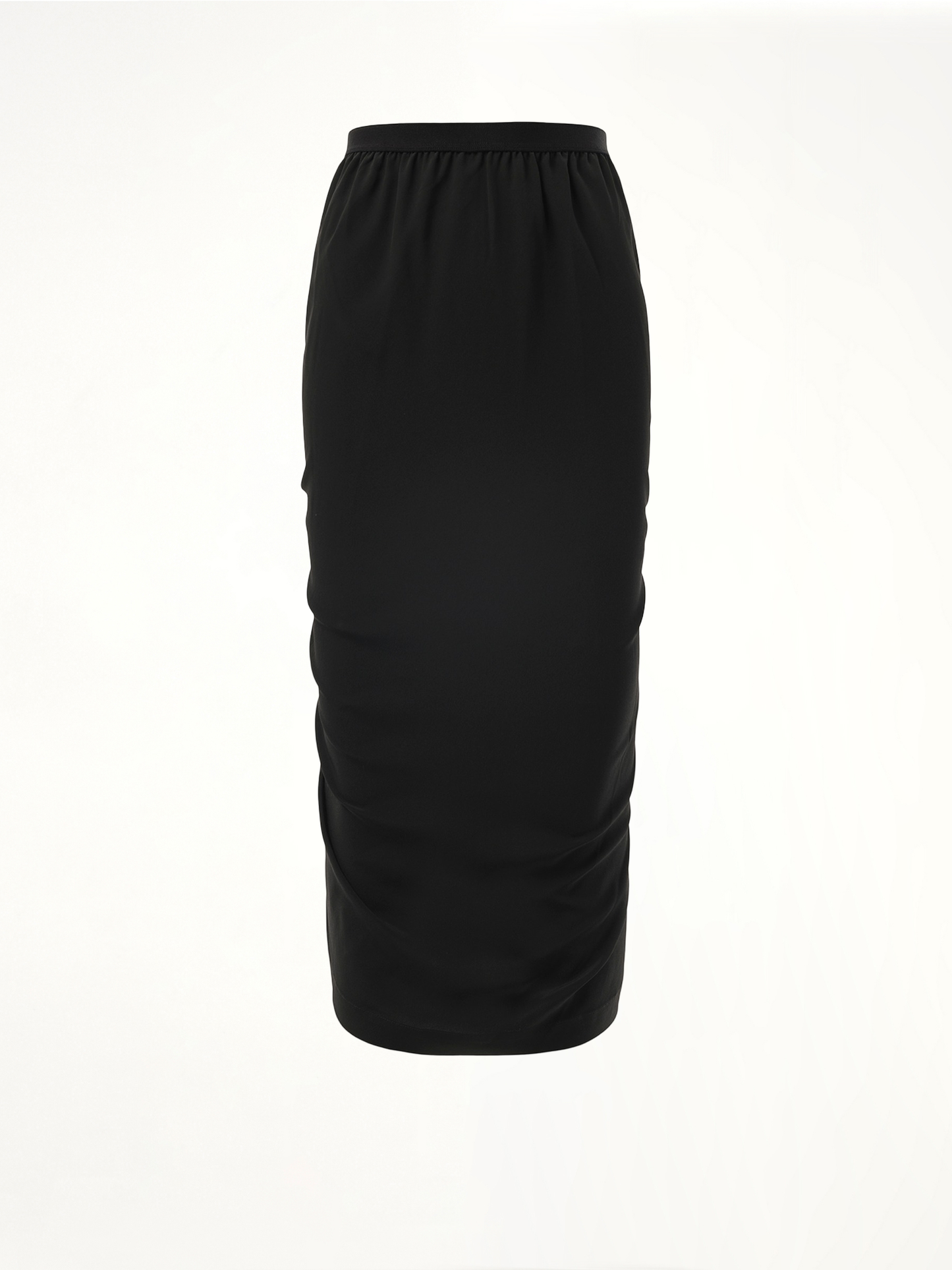 Cocoon Crepe Shrimp Skirt in Black