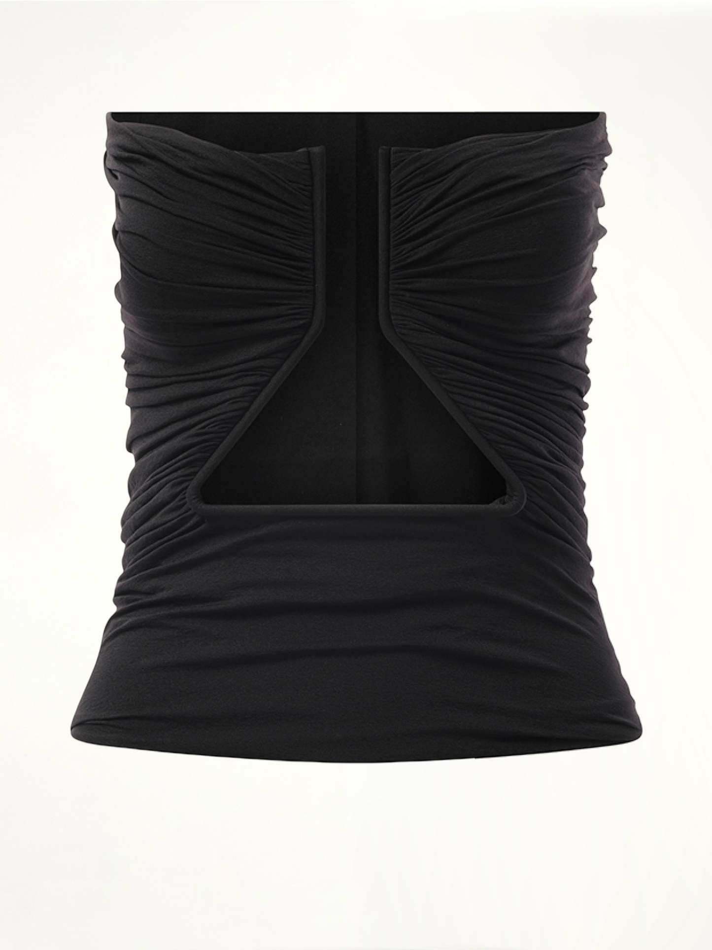 Jersey Prong Bustier in Black