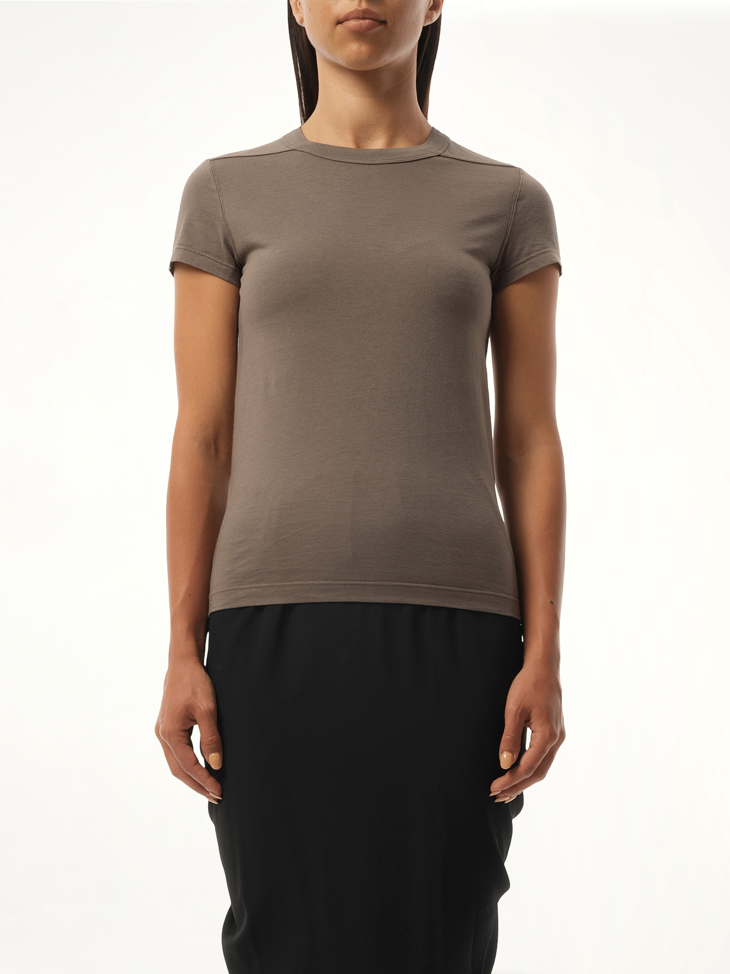 Cropped Level T-Shirt in Dust
