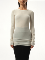 Rib Long Sleeve T-Shirt in Dinge