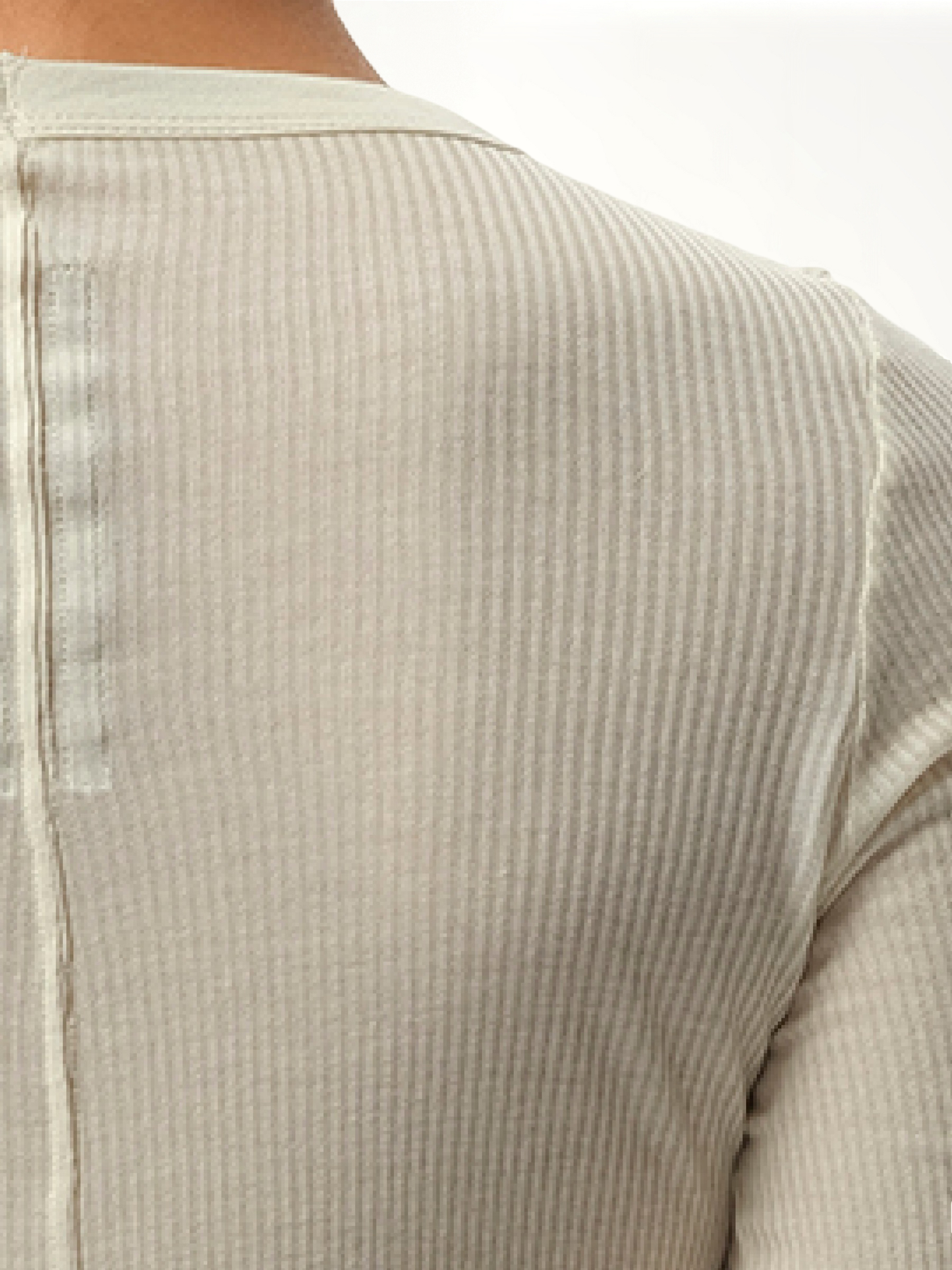 Rib Long Sleeve T-Shirt in Dinge