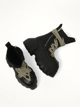 Megalaced Mega Tractor in Black Top View | RICK OWENS
