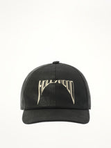 Rick Owens Drkshdw Embroidered Denim Cap in Black/Pearl
