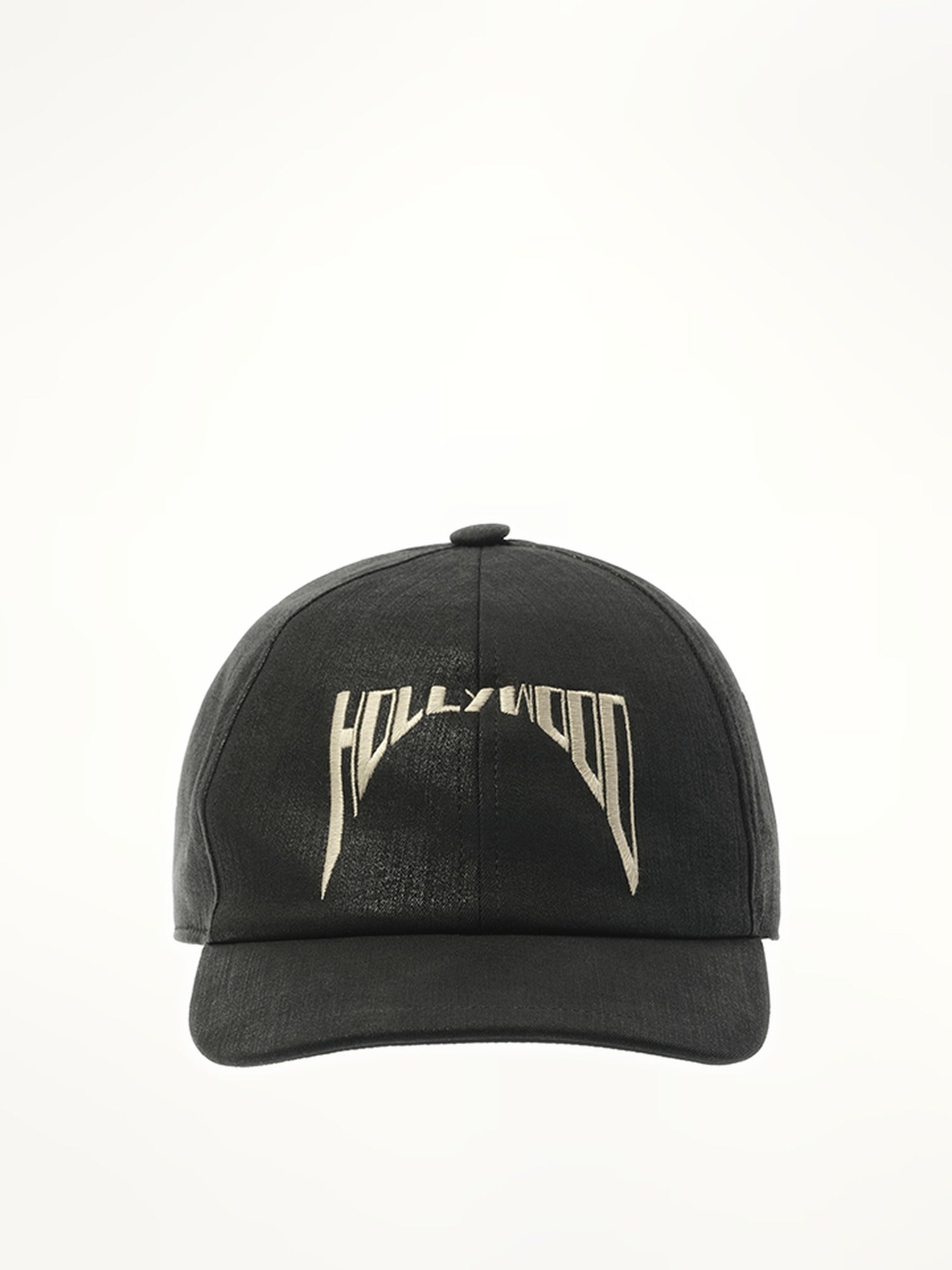 Rick Owens Drkshdw Embroidered Denim Cap in Black/Pearl