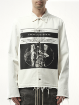 Snapfront Jacket in Milk/Black/Milk