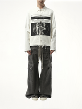 Snapfront Jacket in Milk/Black/Milk