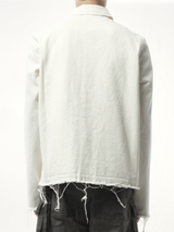 Snapfront Jacket in Milk/Black/Milk