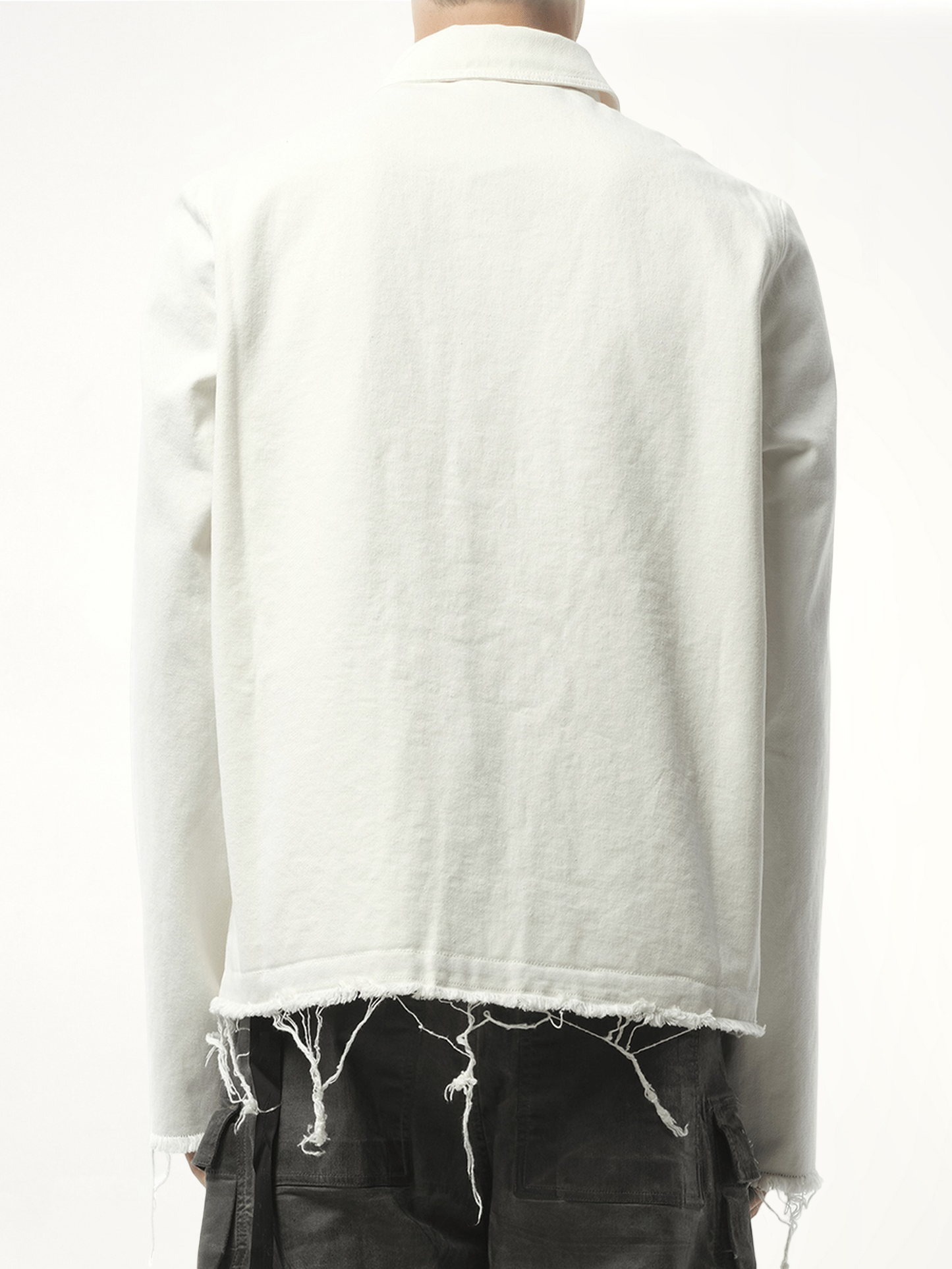 Snapfront Jacket in Milk/Black/Milk