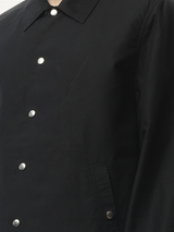 Snapfront Nylon Jacket in Black