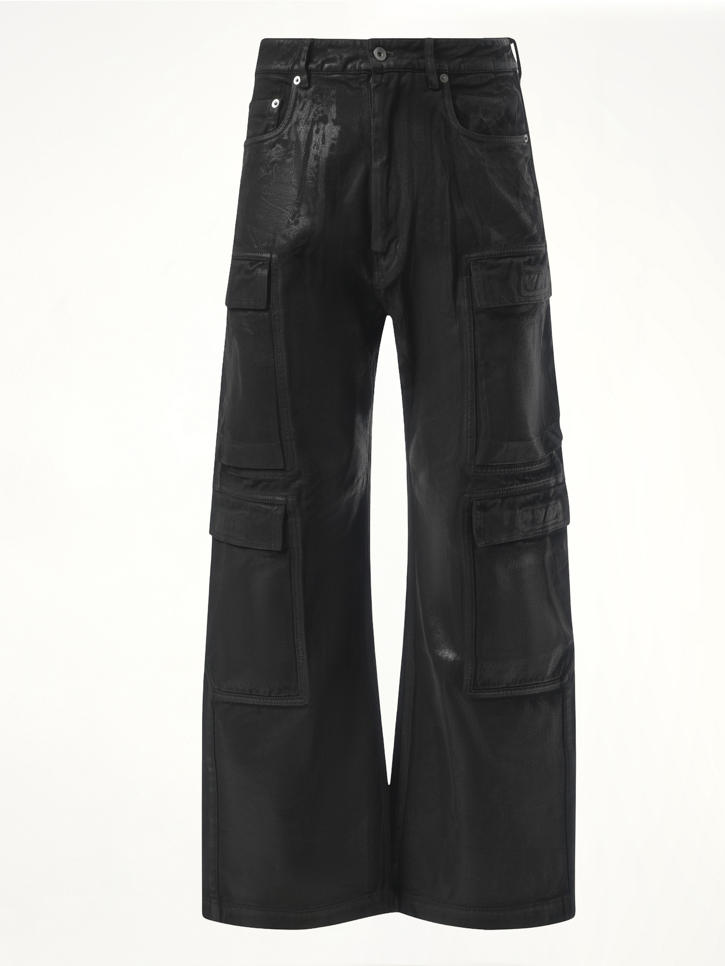 Double Cargo Jeans in Black