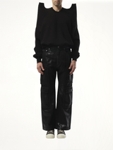 Double Cargo Jeans in Black