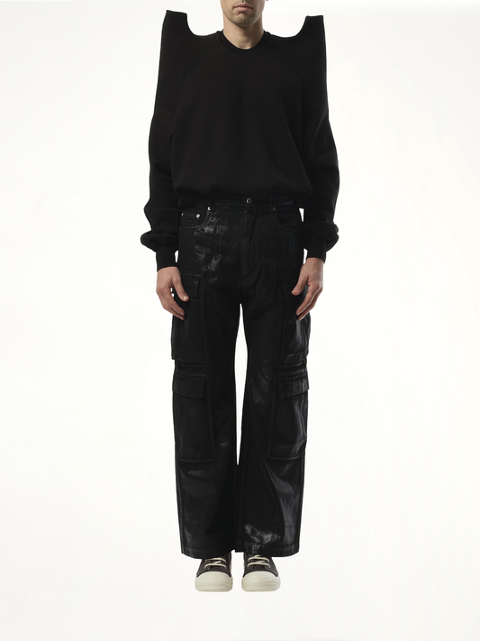 Double Cargo Jeans in Black